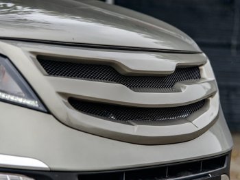 3 699 р. Решётка радиатора MV-Tuning  KIA Sportage  3 SL (2010-2016) дорестайлинг, рестайлинг (Неокрашенная, Без сетки)  с доставкой в г. Керчь. Увеличить фотографию 4