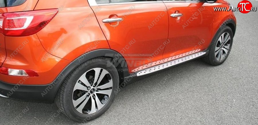 11 899 р. Подножки боковые WINBO OE Style  KIA Sportage  3 SL (2010-2016) дорестайлинг, рестайлинг  с доставкой в г. Керчь