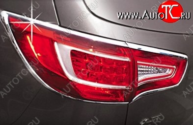 3 599 р. Накладки на фонари СТ KIA Sportage 3 SL дорестайлинг (2010-2014) (Неокрашенные)  с доставкой в г. Керчь