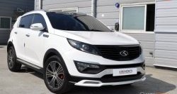 5 399 р. Накладка на передний бампер Ixion Style  KIA Sportage  3 SL (2010-2014) дорестайлинг (Неокрашенная)  с доставкой в г. Керчь. Увеличить фотографию 5