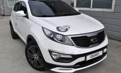 5 399 р. Накладка на передний бампер Ixion Style  KIA Sportage  3 SL (2010-2014) дорестайлинг (Неокрашенная)  с доставкой в г. Керчь. Увеличить фотографию 6