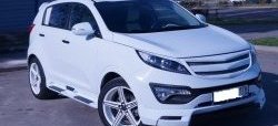 7 799 р. Накладка на передний бампер JSW Style  KIA Sportage  3 SL (2010-2014) дорестайлинг (Неокрашенная)  с доставкой в г. Керчь. Увеличить фотографию 3