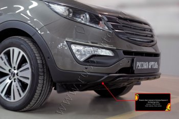 5 499 р. Диффузор переднего бампера RA  KIA Sportage  3 SL (2014-2016) рестайлинг (Поверхность шагрень)  с доставкой в г. Керчь. Увеличить фотографию 3