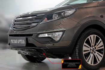 5 499 р. Диффузор переднего бампера RA  KIA Sportage  3 SL (2014-2016) рестайлинг (Поверхность шагрень)  с доставкой в г. Керчь. Увеличить фотографию 4