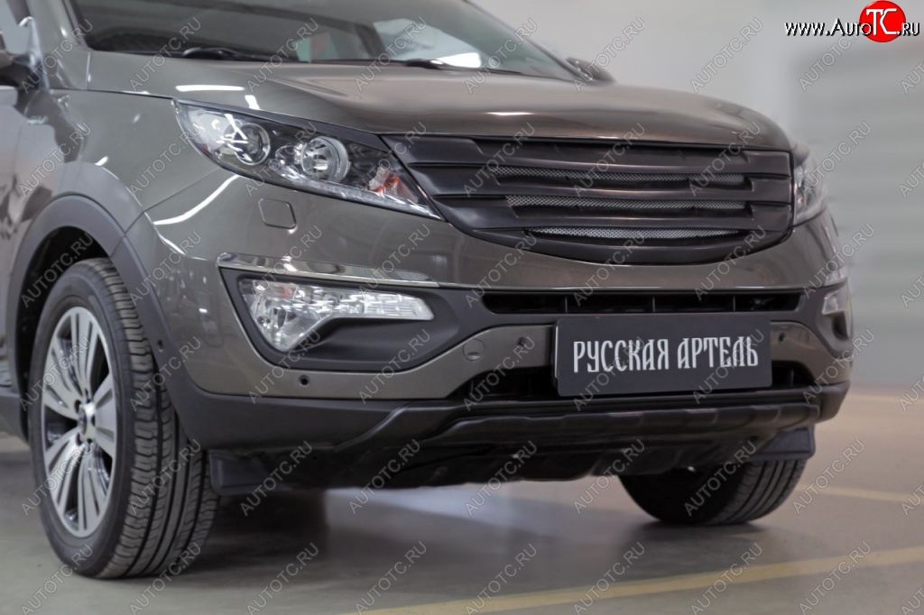 5 499 р. Диффузор переднего бампера RA  KIA Sportage  3 SL (2014-2016) рестайлинг (Поверхность шагрень)  с доставкой в г. Керчь