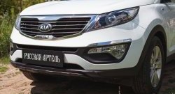 5 499 р. Диффузор переднего бампера RA  KIA Sportage  3 SL (2010-2014) дорестайлинг (Поверхность глянец (под окраску), Неокрашенная)  с доставкой в г. Керчь. Увеличить фотографию 5