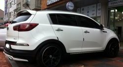 5 399 р. Накладка на задний бампер Ixion Style  KIA Sportage  3 SL (2010-2016) дорестайлинг, рестайлинг (Неокрашенная)  с доставкой в г. Керчь. Увеличить фотографию 6