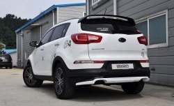 5 399 р. Накладка на задний бампер Ixion Style  KIA Sportage  3 SL (2010-2016) дорестайлинг, рестайлинг (Неокрашенная)  с доставкой в г. Керчь. Увеличить фотографию 7