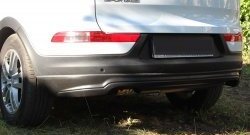 10 199 р. Накладка RA на задний бампер  KIA Sportage  3 SL (2010-2016) дорестайлинг, рестайлинг (Неокрашенная)  с доставкой в г. Керчь. Увеличить фотографию 2