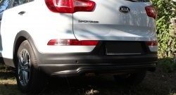 10 199 р. Накладка RA на задний бампер  KIA Sportage  3 SL (2010-2016) дорестайлинг, рестайлинг (Неокрашенная)  с доставкой в г. Керчь. Увеличить фотографию 3