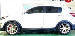 12 599 р. Пороги накладки JSW Style  KIA Sportage  3 SL (2010-2016) дорестайлинг, рестайлинг (Неокрашенные)  с доставкой в г. Керчь. Увеличить фотографию 3