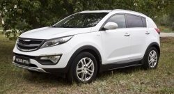 8 249 р. Пороги накладки RA  KIA Sportage  3 SL (2010-2016) дорестайлинг, рестайлинг (Неокрашенные)  с доставкой в г. Керчь. Увеличить фотографию 3