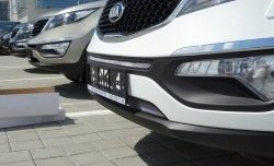 1 539 р. Нижняя сетка на бампер (рестайлинг) Russtal (хром) KIA Sportage 3 SL дорестайлинг (2010-2014)  с доставкой в г. Керчь. Увеличить фотографию 5