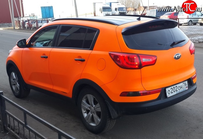 3 199 р. Спойлер JSW  KIA Sportage  3 SL (2010-2016) дорестайлинг, рестайлинг (Неокрашенный)  с доставкой в г. Керчь
