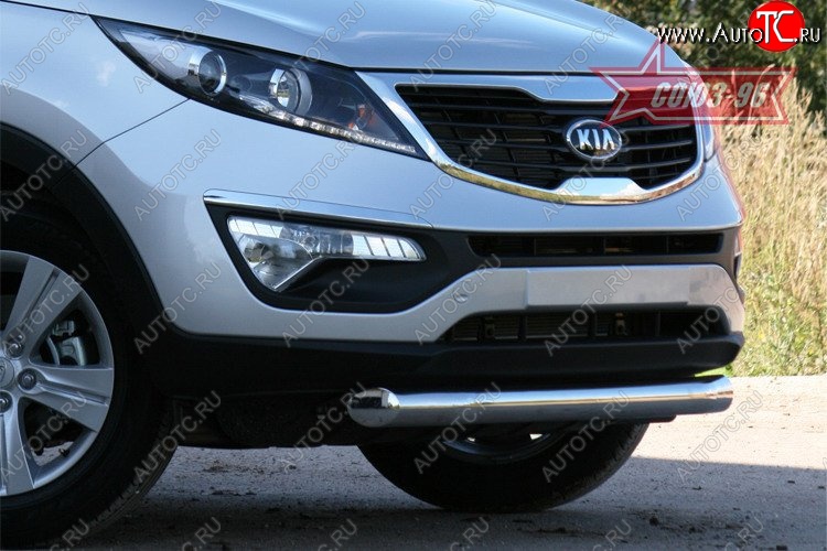 13 319 р. Защита переднего бампера одинарная Souz-96 (d76) KIA Sportage 3 SL дорестайлинг (2010-2014)  с доставкой в г. Керчь
