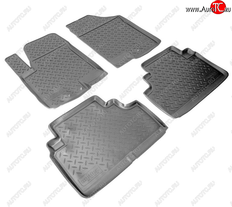 2 599 р. Комплект ковриков в салон Norplast Unidec KIA Venga рестайлинг (2015-2025) (Цвет: черный)  с доставкой в г. Керчь