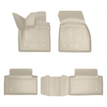 Коврики салонные Noplast (3D) Land Rover Range Rover Evoque  2 L551 (2018-2025) (Бежевые)