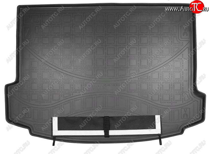 3 399 р. Коврик багажника Norplast  Land Rover Range Rover Evoque  2 L551 (2018-2025) (Черный, с погрузочным ковриком (фартуком))  с доставкой в г. Керчь