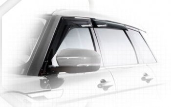 Дефлектора окон CA-Plastiс Land Rover Range Rover Evoque 1 L538 рестайлинг 5 дв. (2015-2018) (Classic полупрозрачный, Без хром.молдинга)