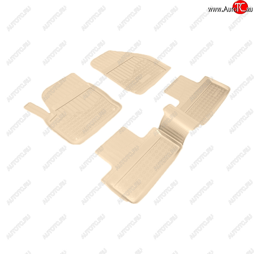 3 699 р. Коврики салона Norplast Unidec Land Rover Range Rover Evoque 1 L538 дорестайлинг 5 дв. (2011-2015) (Цвет: бежевый)  с доставкой в г. Керчь