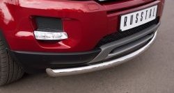 15 349 р. Одинарная защита переднего бампера диаметром 63 мм (Prestige u Pure) SLITKOFF  Land Rover Range Rover Evoque  1 L538 (2011-2015) дорестайлинг 3 дв., дорестайлинг 5 дв.  с доставкой в г. Керчь. Увеличить фотографию 3