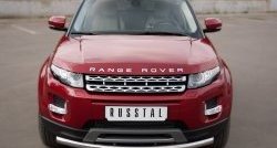 Одинарная защита переднего бампера диаметром 63 мм (Prestige u Pure) SLITKOFF Land Rover Range Rover Evoque  1 L538 (2011-2015) дорестайлинг 3 дв., дорестайлинг 5 дв.