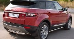 12 299 р. Защита порогов из круглой трубы диаметром 63 мм (Prestige u Pure) Russtal Land Rover Range Rover Evoque 1 L538 дорестайлинг 5 дв. (2011-2015) (Защита порогов с со скосами на торцах (вариант 1))  с доставкой в г. Керчь. Увеличить фотографию 8