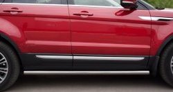 12 299 р. Защита порогов из круглой трубы диаметром 63 мм (Prestige u Pure) Russtal Land Rover Range Rover Evoque 1 L538 дорестайлинг 5 дв. (2011-2015) (Защита порогов с со скосами на торцах (вариант 1))  с доставкой в г. Керчь. Увеличить фотографию 11