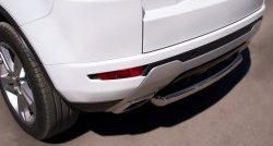 16 649 р. Одинарная защита заднего бампера из трубы диаметром 63 мм (Dynamic) SLITKOFF  Land Rover Range Rover Evoque  1 L538 (2011-2015) дорестайлинг 3 дв., дорестайлинг 5 дв.  с доставкой в г. Керчь. Увеличить фотографию 2