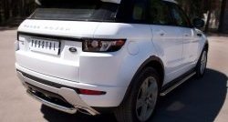 16 649 р. Одинарная защита заднего бампера из трубы диаметром 63 мм (Dynamic) SLITKOFF  Land Rover Range Rover Evoque  1 L538 (2011-2015) дорестайлинг 3 дв., дорестайлинг 5 дв.  с доставкой в г. Керчь. Увеличить фотографию 4