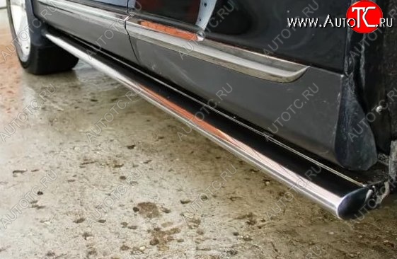 16 649 р. Защита порогов из овальной трубы диаметром 75x42 мм Russtal Land Rover Freelander L359 дорестайлинг (2006-2010)  с доставкой в г. Керчь