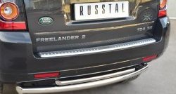 17 999 р. Защита заднего бампера (Ø63 и 42 мм, нержавейка) SLITKOFF Land Rover Freelander L359 дорестайлинг (2006-2010)  с доставкой в г. Керчь. Увеличить фотографию 2