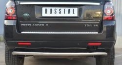 16 749 р. Защита заднего бампера (Ø63 мм волна, нержавейка) SLITKOFF Land Rover Freelander L359 1-ый рестайлинг (2010-2012)  с доставкой в г. Керчь. Увеличить фотографию 4