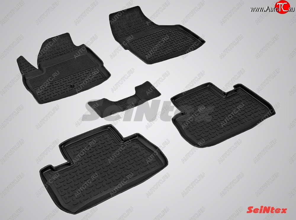 3 199 р. Износостойкие коврики в салон с высоким бортом SeiNtex Premium 4 шт. (резина) Land Rover Freelander L359 дорестайлинг (2006-2010)  с доставкой в г. Керчь