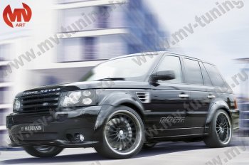 23 899 р. Пороги накладки HAMMAN  Land Rover Range Rover Sport  1 L320 (2005-2009) дорестайлинг (Неокрашенные)  с доставкой в г. Керчь. Увеличить фотографию 3