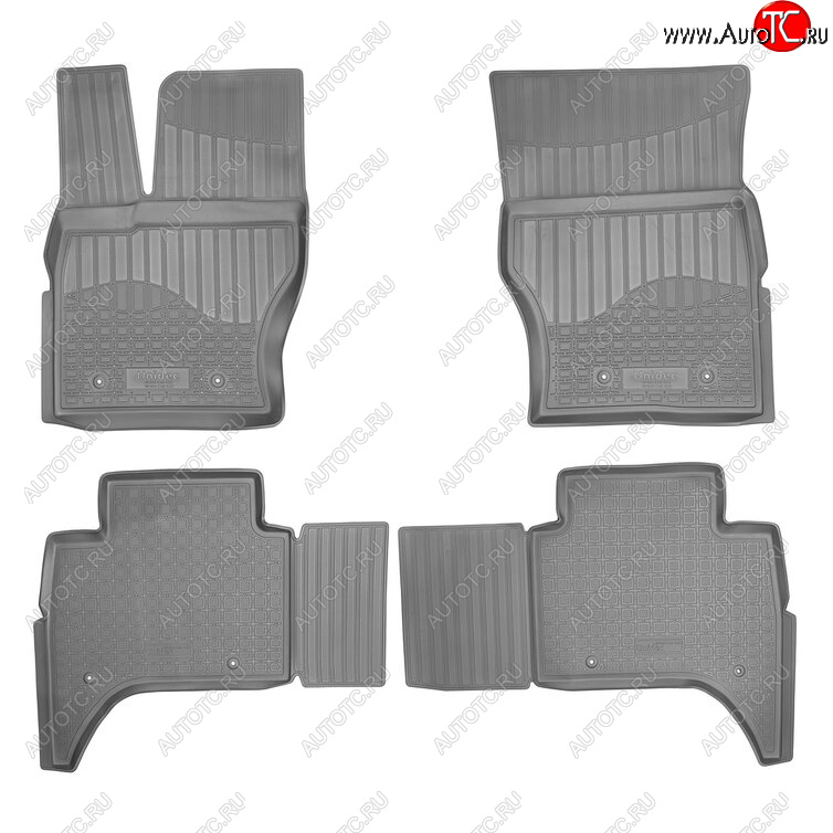3 199 р. Комплект ковриков в салон Norplast Unidec Land Rover Range Rover Sport 2 L494 дорестайлинг (2013-2017) (Цвет: черный)  с доставкой в г. Керчь