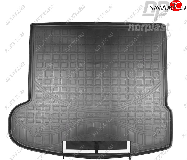 3 499 р. Коврик багажника Norplast Unidec  Land Rover Range Rover Velar  1 L560 (2017-2025) (Черный, с погрузочным ковриком (фартуком))  с доставкой в г. Керчь