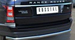 8 599 р. Одинарная защита заднего бампера из трубы диаметром 63 мм (Voque) SLITKOFF Land Rover Range Rover 4 L405 дорестайлинг (2012-2017)  с доставкой в г. Керчь. Увеличить фотографию 2