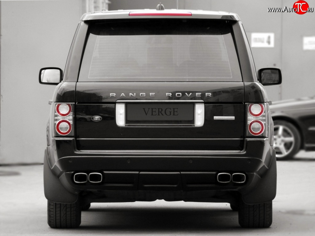 24 199 р. Накладка Verge на задний бампер Land Rover Range Rover 3 L322 дорестайлинг (2002-2006) (Неокрашенная)  с доставкой в г. Керчь