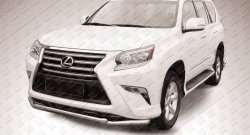 Двойная защита переднего бампера из труб диаметрами по 57 мм Slitkoff Lexus GX460  J150 (2013-2022) 1-ый рестайлинг, 2-ой рестайлинг