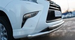 22 549 р. Защита переднего бампера (2 трубыØ63 мм, нержавейка) SLITKOFF Lexus GX460 J150 1-ый рестайлинг (2013-2019)  с доставкой в г. Керчь. Увеличить фотографию 3