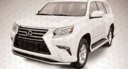 Одинарная защита переднего бампера из трубы диаметром 57 мм Slitkoff Lexus GX460  J150 (2013-2022) 1-ый рестайлинг, 2-ой рестайлинг