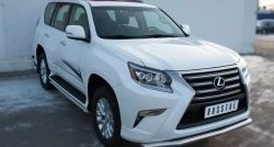 17 999 р. Защита переднего бампера (Ø63 мм волна, нержавейка) SLITKOFF  Lexus GX460  J150 (2013-2022) 1-ый рестайлинг, 2-ой рестайлинг  с доставкой в г. Керчь. Увеличить фотографию 3