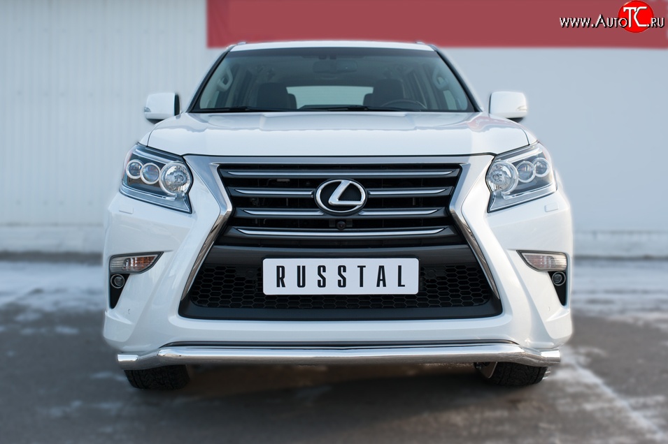 17 999 р. Защита переднего бампера (Ø63 мм волна, нержавейка) SLITKOFF  Lexus GX460  J150 (2013-2022) 1-ый рестайлинг, 2-ой рестайлинг  с доставкой в г. Керчь