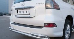 21 699 р. Защита заднего бампера (Ø63 и 42 мм, с углами, нержавейка) SLITKOFF  Lexus GX460  J150 (2013-2022) 1-ый рестайлинг, 2-ой рестайлинг  с доставкой в г. Керчь. Увеличить фотографию 3