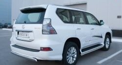 12 499 р. Защита заднего бампера (Ø75x42 мм, нержавейка) Russtal Lexus GX460 J150 1-ый рестайлинг (2013-2019)  с доставкой в г. Керчь. Увеличить фотографию 2