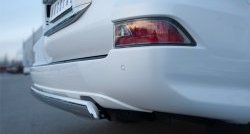12 499 р. Защита заднего бампера (Ø75x42 мм, нержавейка) Russtal Lexus GX460 J150 1-ый рестайлинг (2013-2019)  с доставкой в г. Керчь. Увеличить фотографию 4