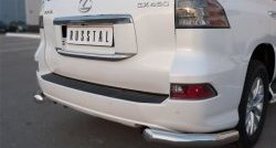 17 599 р. Защита заднего бампера (Ø76 мм уголки, нержавейка) SLITKOFF Lexus GX460 J150 1-ый рестайлинг (2013-2019)  с доставкой в г. Керчь. Увеличить фотографию 2
