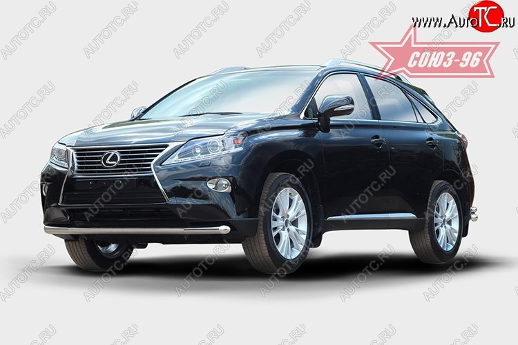 1 052 р. Защита переднего бампера одинарная Souz-96 (d60). Lexus RX450H AL10 дорестайлинг (2009-2012)  с доставкой в г. Керчь