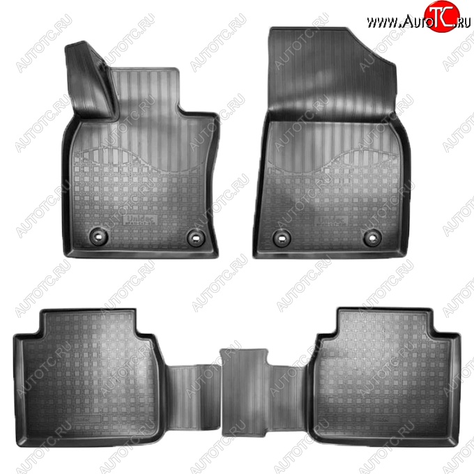3 199 р. Коврики салонные Noplast (3D) Lexus ES350 XV70 дорестайлинг (2018-2021) (Черные)  с доставкой в г. Керчь